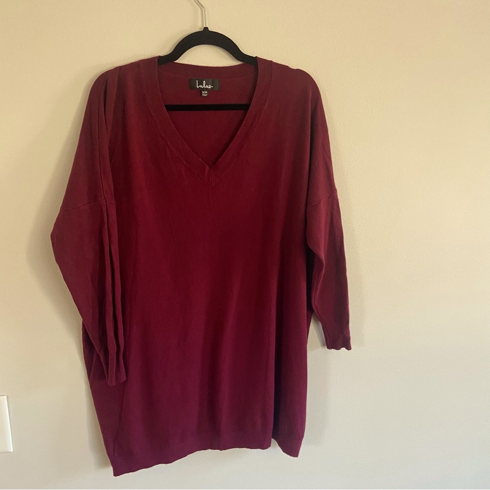 Long sleeve Oversized V Neck Sweater
